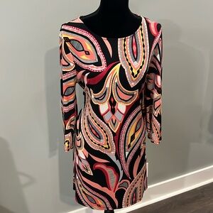 XL Bell sleeve multicolor dress